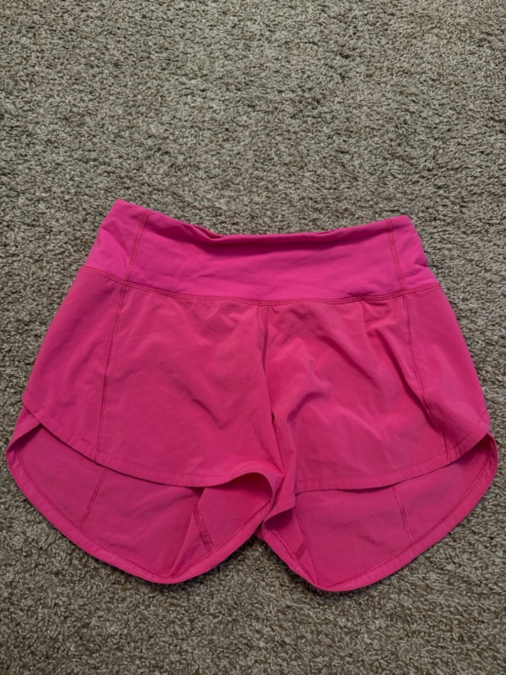 Lululemon Sonic Pink Speed Up 4” Shorts